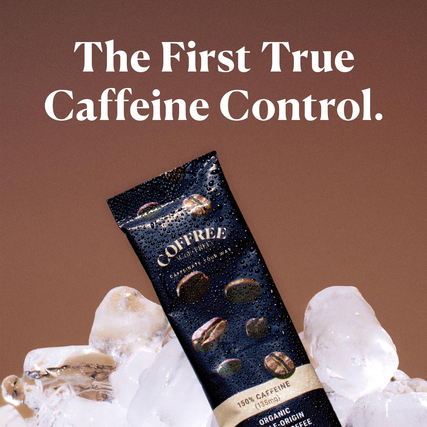 COFFREE Organic Instant Coffee Packets Variety Pack - Convenient Single Serve Coffee Sticks  Mold Free  Low Acid Arabica for On-the-Go Energy - 0-150% Caffeine Options for Hot or Cold Brew - 24 Count