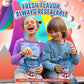 Fruncherz Neapolitan Candy Puffz - Kosher Freeze-Dried  , Light & Crunchy, 5 x 7 x 3 inches, Chocolate, Vanilla, Strawberry Flavors