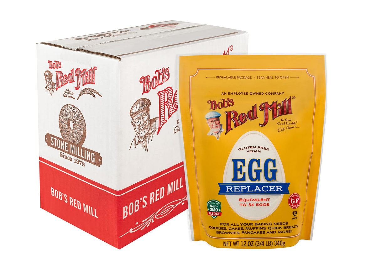 Bobs Red Mill GF Egg Replacer, 12 Ounce Bag (Pack of 5), Equals 34 Eggs/Bag, Gluten Free, Non-GMO, Vegan, Paleo Friendly