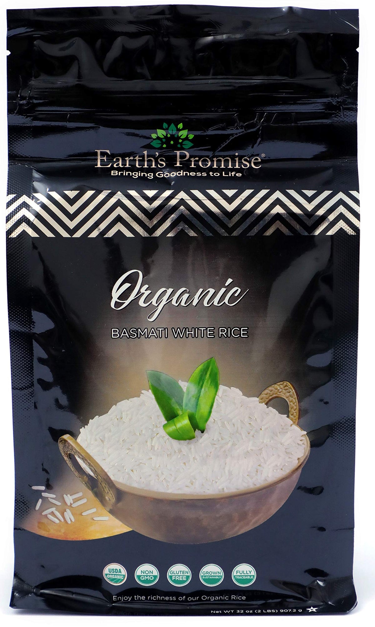 Organic Earth's Promise Rice (Basmati White, 32 oz (2lb) - 5 Pack)