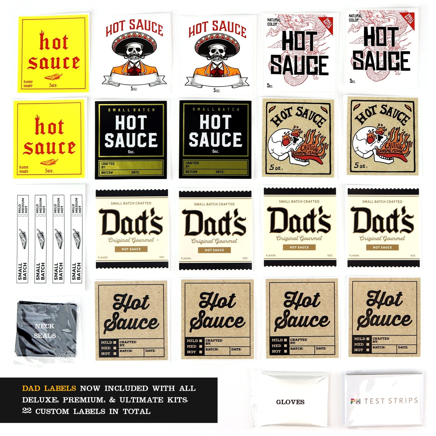Ultimate Edition Hot Sauce Making Kit, 6 Varieties Of Peppers, Ghost Pepper, Habanero, Gourmet Spice Blend, 4 Bottles, Labels, Book, Gift For Dad (Ultimate Edition)