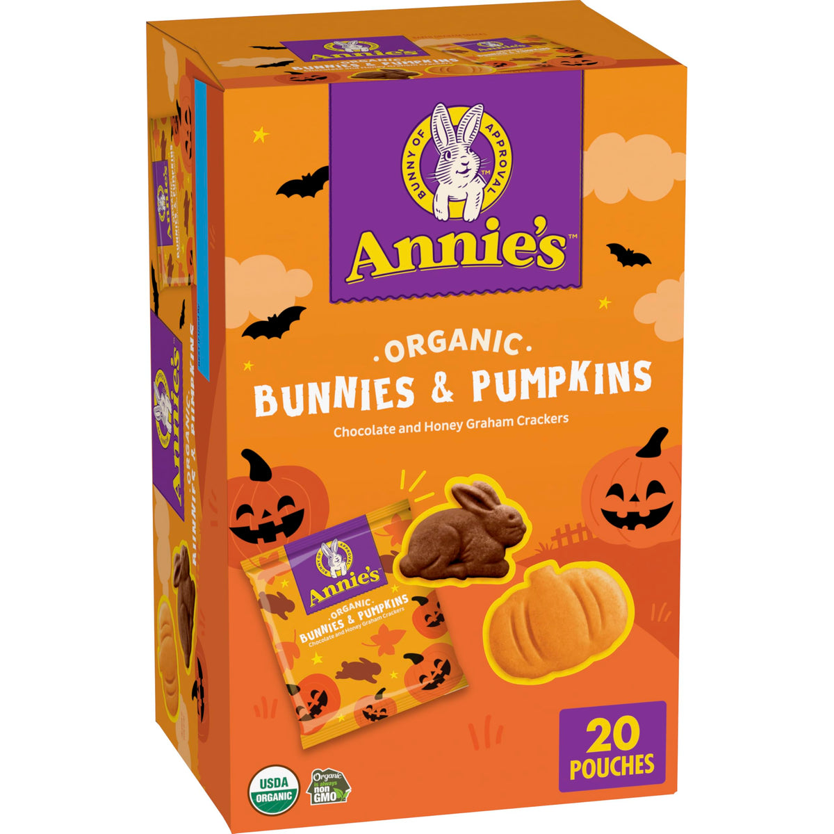 Annies Organic Chocolate and Honey Bunnies and Pumpkins Grahams 20 Count