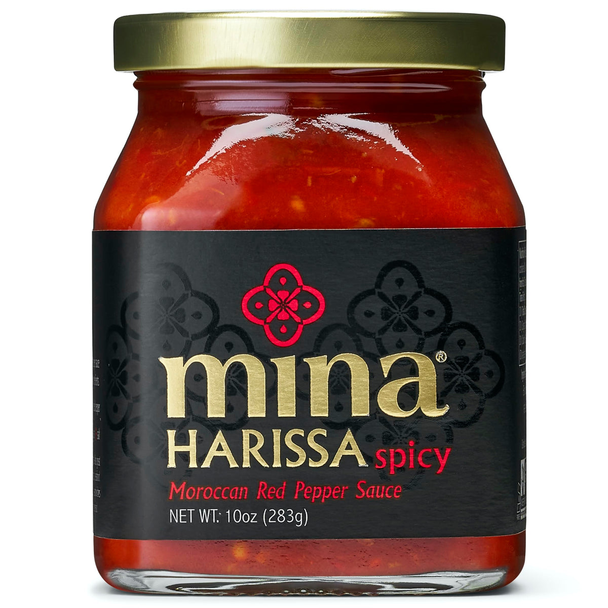 Mina Harissa Hot Sauce, Gourmet Moroccan Heat, Homestyle Spicy Red Chili Harissa Paste With Tangy Twist, 10 Oz Harissa Sauce, Excite Your Senses With Mina Harissa Seasoning