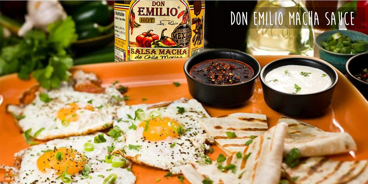 Don Emilio Salsa Macha Hot Chili Sauce, Chili Crisp Oil, Spicy Sauce, Morita Peppers, Natural Chili Paste, 3 Pack of 9 oz