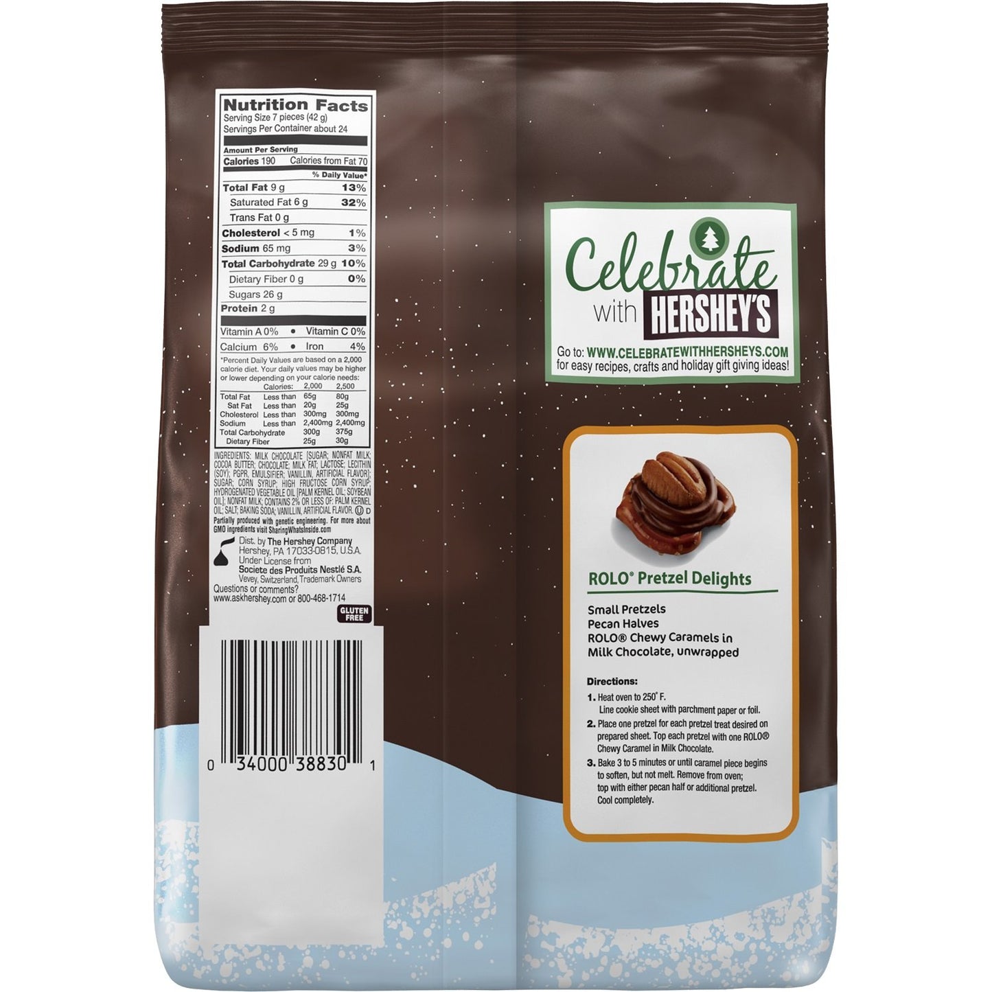 Rolo Chewy Caramels In Milk Chocolate, 36 Ounce