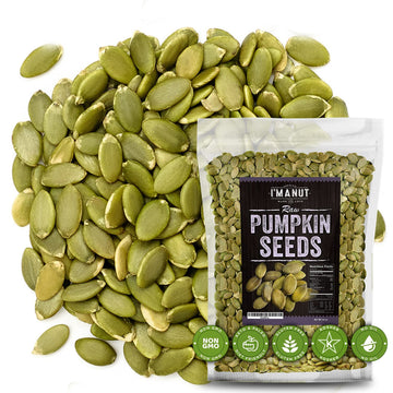 Raw Pumpkin Seeds (Papitas) 48 oz (3 lb) | No Preservatives | Batch Tested Gluten & Peanut Free | Non-GMO | NO PPO | 100% Natural | Resealable Bag | BULK Size | Healthy | enhanced Grade