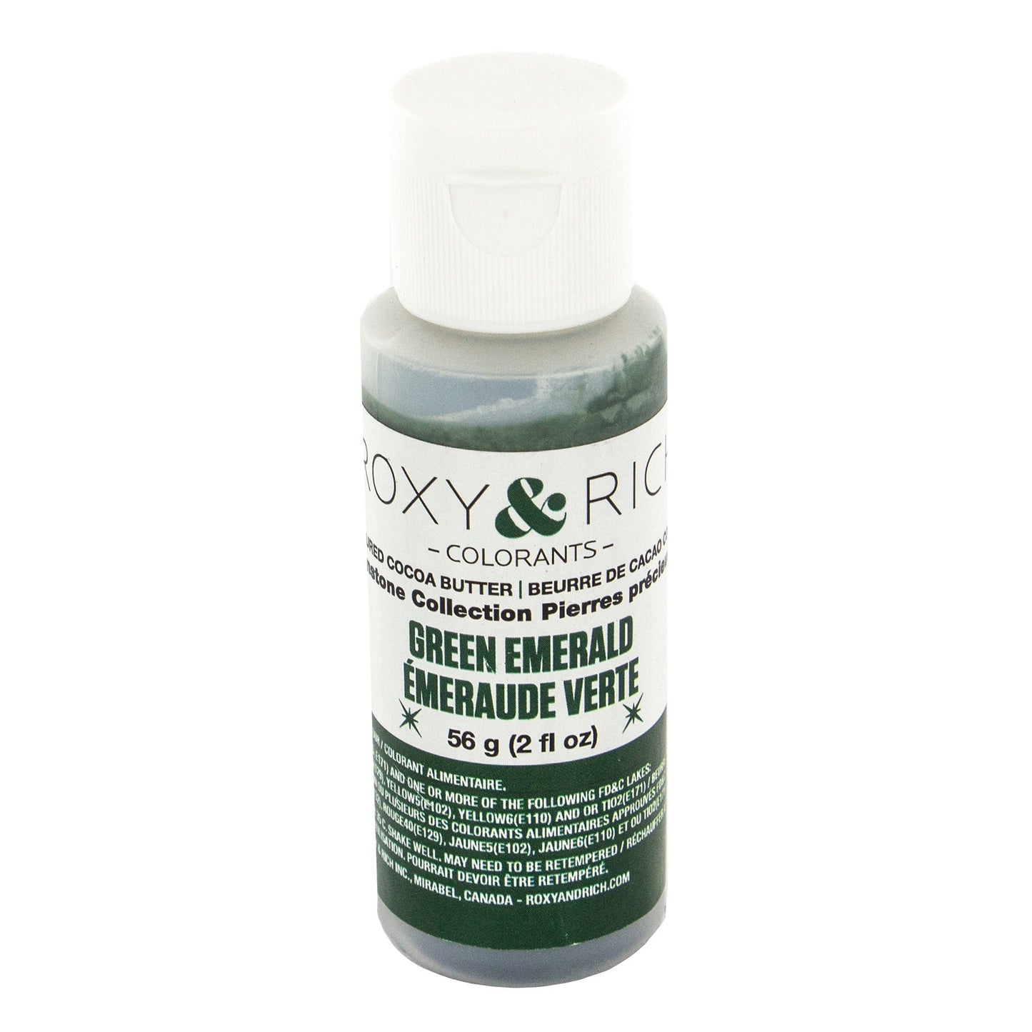 Roxy & Rich Gemstone Collection Cocoa Butter, 56 Grams Green Emerald