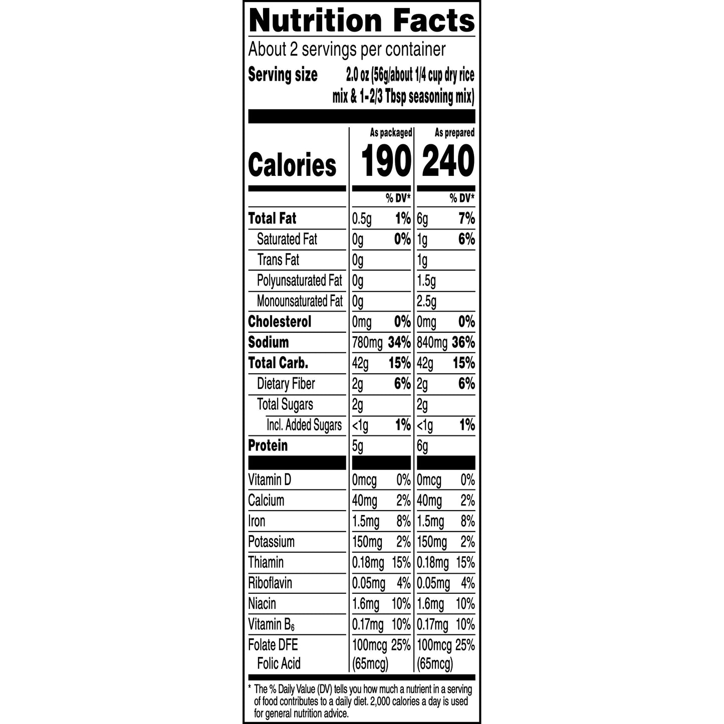 Rice-A-Roni, Rice Mix Long Grain and Wild, 4.3 oz