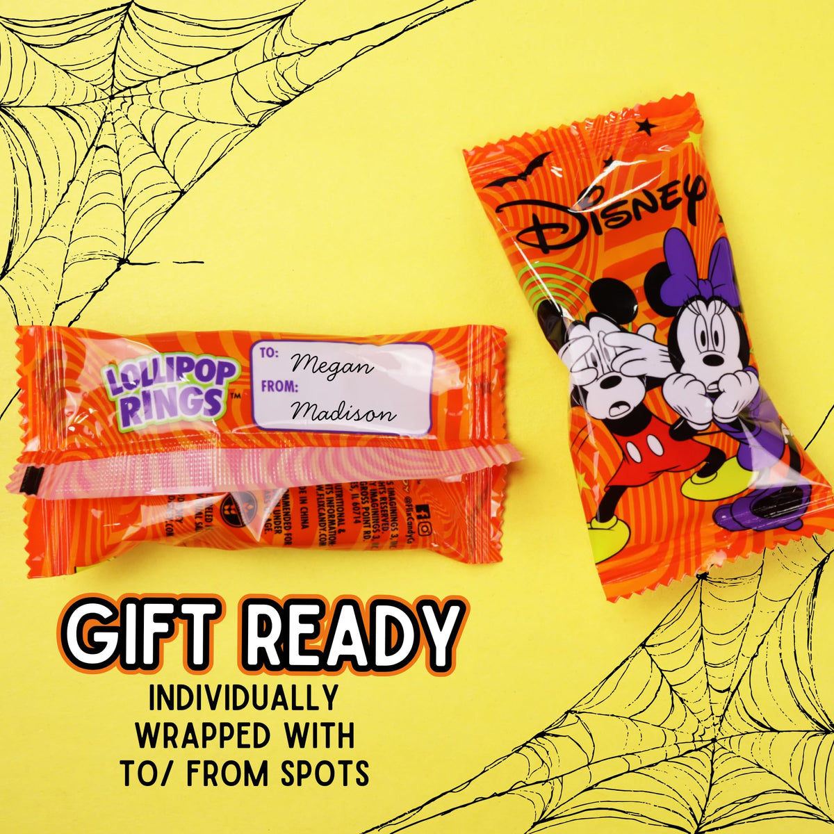 Imaginings 3 Limited Edition Disney Halloween Lollipop Rings, 18 Individually Wrapped Suckers, Medium Size
