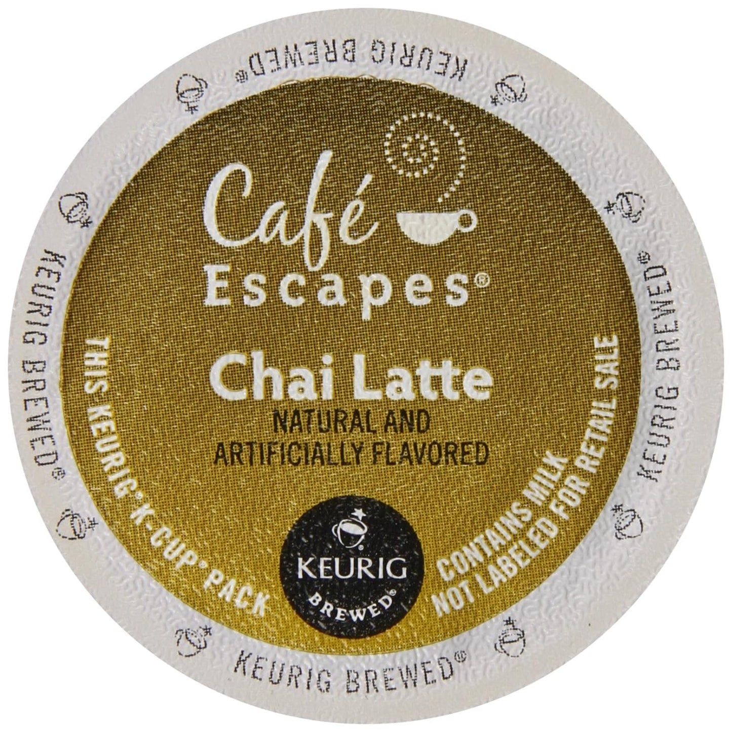 Café Escapes Chai Latte K-Cups Coffee, 12 Count, Model 5000054364