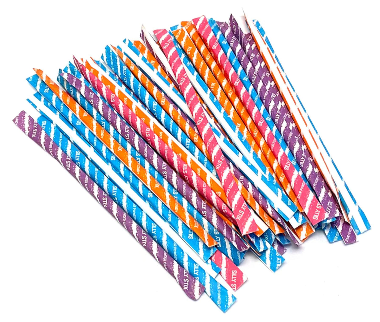 Silly Stix Sour Filled Candy Straws - 2.75 Oz Bag - Pack Of 6 - Variety Of Flavors - Tropical Punch, Orange, Cherry, And Grape - Fun For Everyone - Easy To Share With Friends And Family