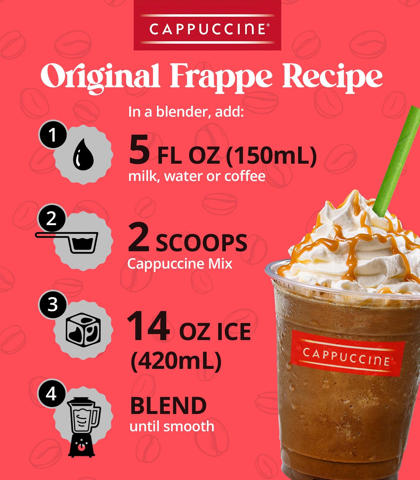 Cappuccine Mocha Glacier Frappe Mix, 3 Pound (Pack Of 1)