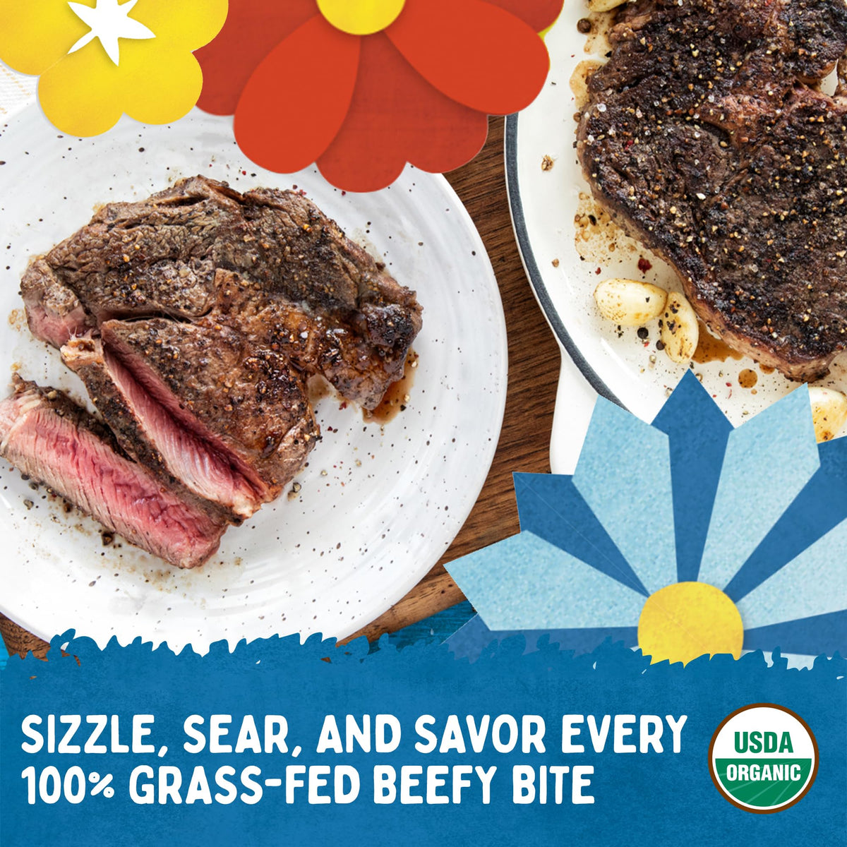 Verde Farms, Beef Ribeye Steak, Organic, Grass-Fed | 0.625 lbs.