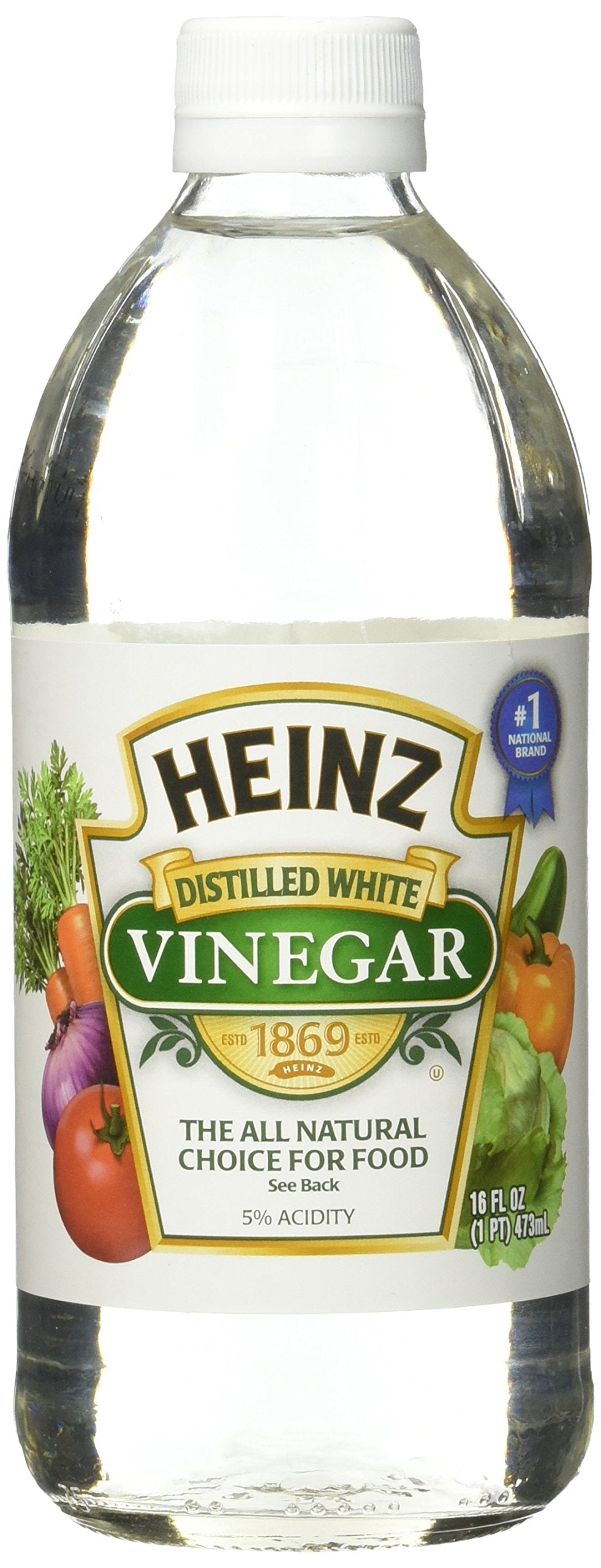 Heinz Distilled White Vinegar 16 oz (Pack of 12)