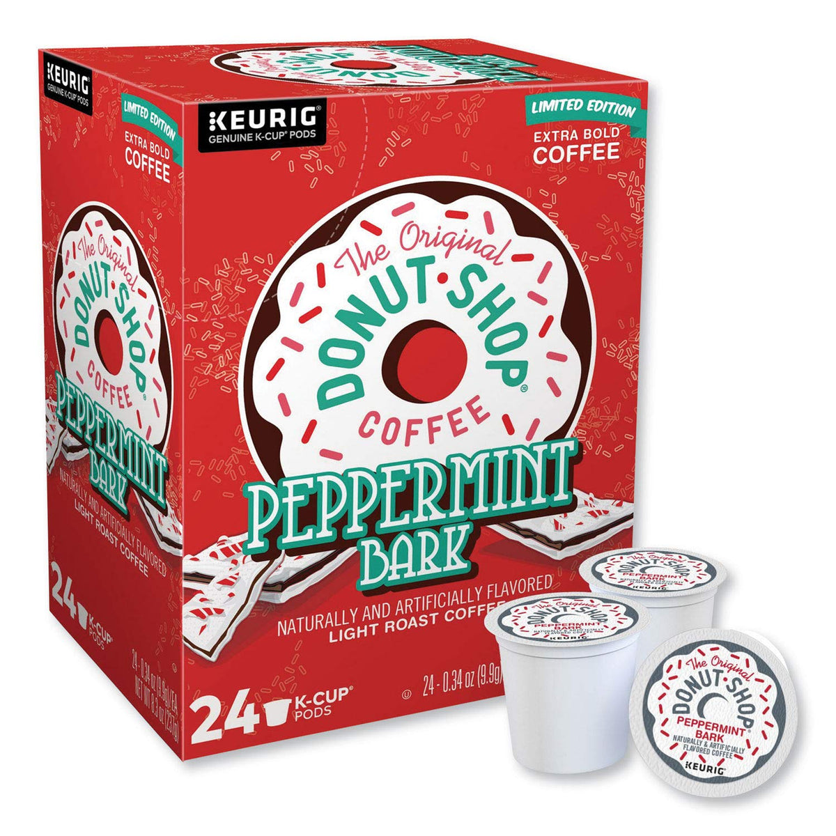 The Original Donut Shop Peppermint Bark K-Cup Pods, 24/box