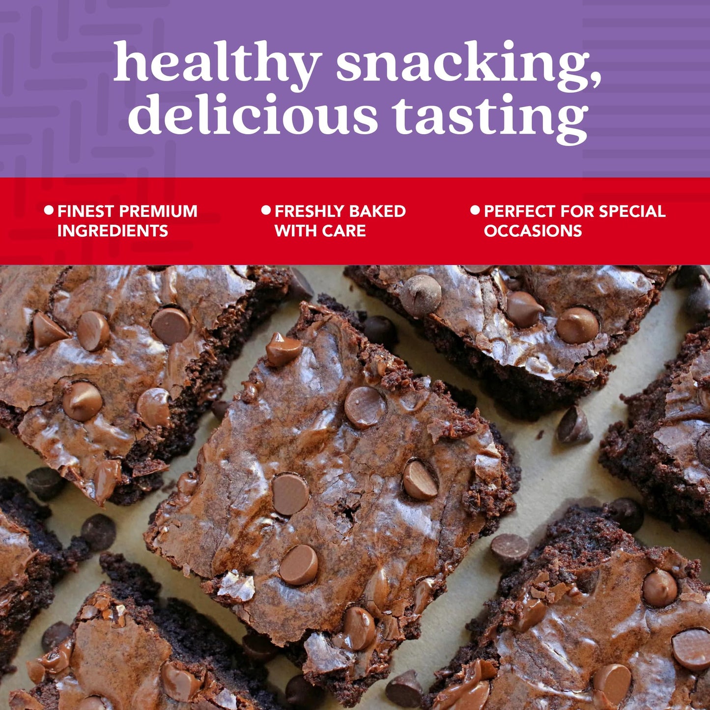 Davids Cookies Gluten-Free Chocolate Chip Brownies 9 Pack - Decadent Fresh Baked Gourmet Brownie Basket Treats - Great For Shari