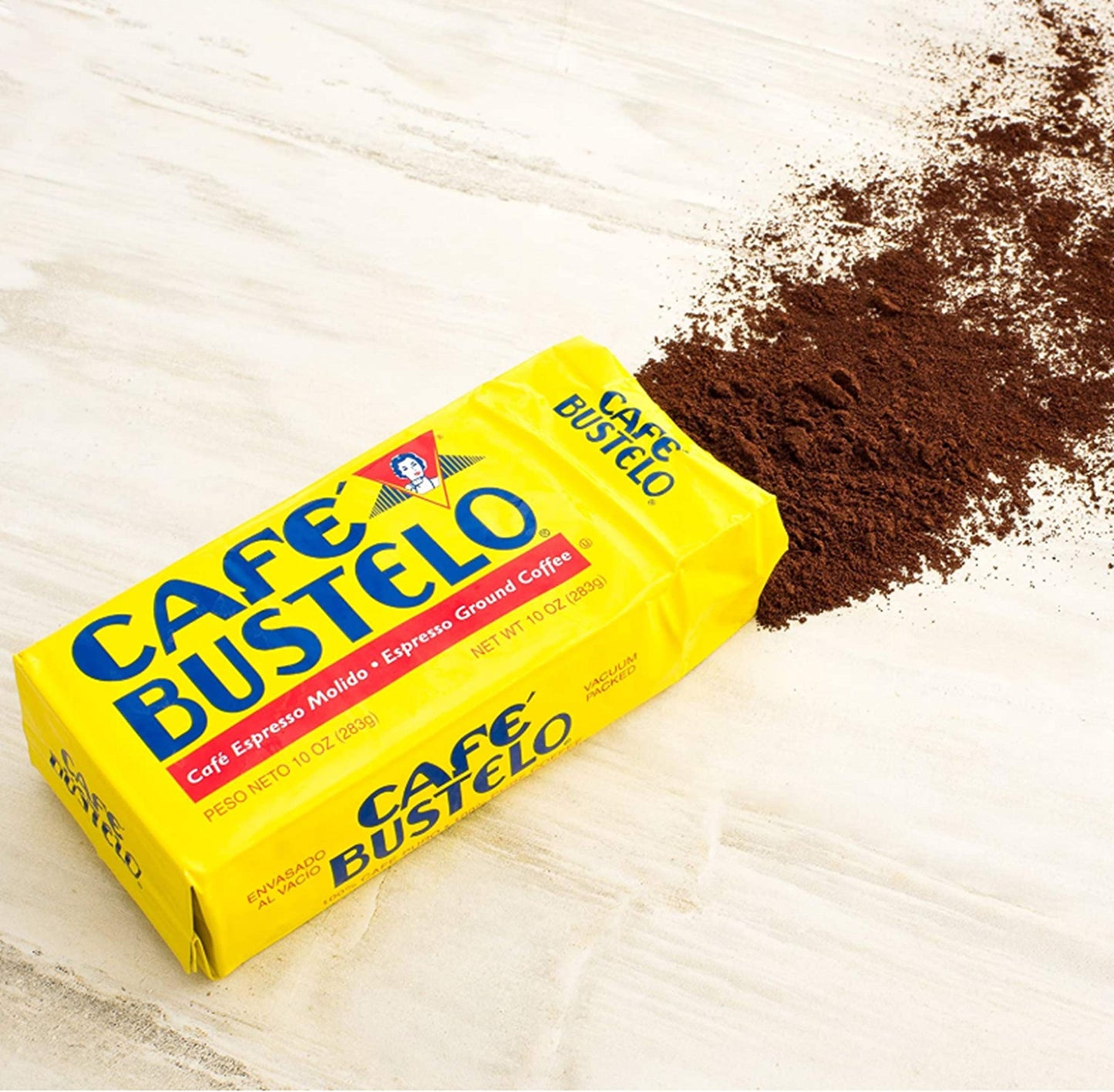 Caf   Bustelo Espresso Dark Roast Ground Coffee Brick, 10 Ounces