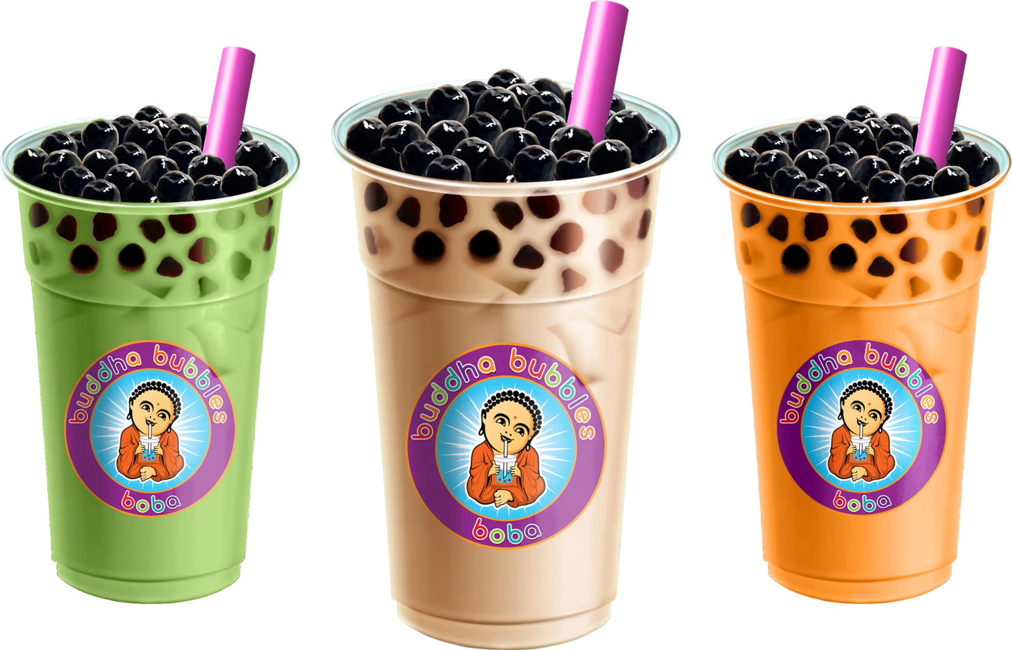Enhanced Cotton Candy Boba/Bubble Tea Drink Mix Powder By Buddha Bubbles Boba (10 Ounce / 283 Grams)