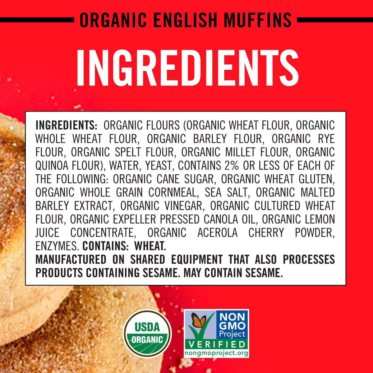 Daves Killer Bread Killer Classic English Muffins, Organic English Muffins, 6 Count