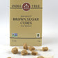 India Tree Brown Sugar Cubes, 2.2 Pound Box, European Style Cane Sugar From Mauritius, Rough Cut Unrefined Brown Sugar