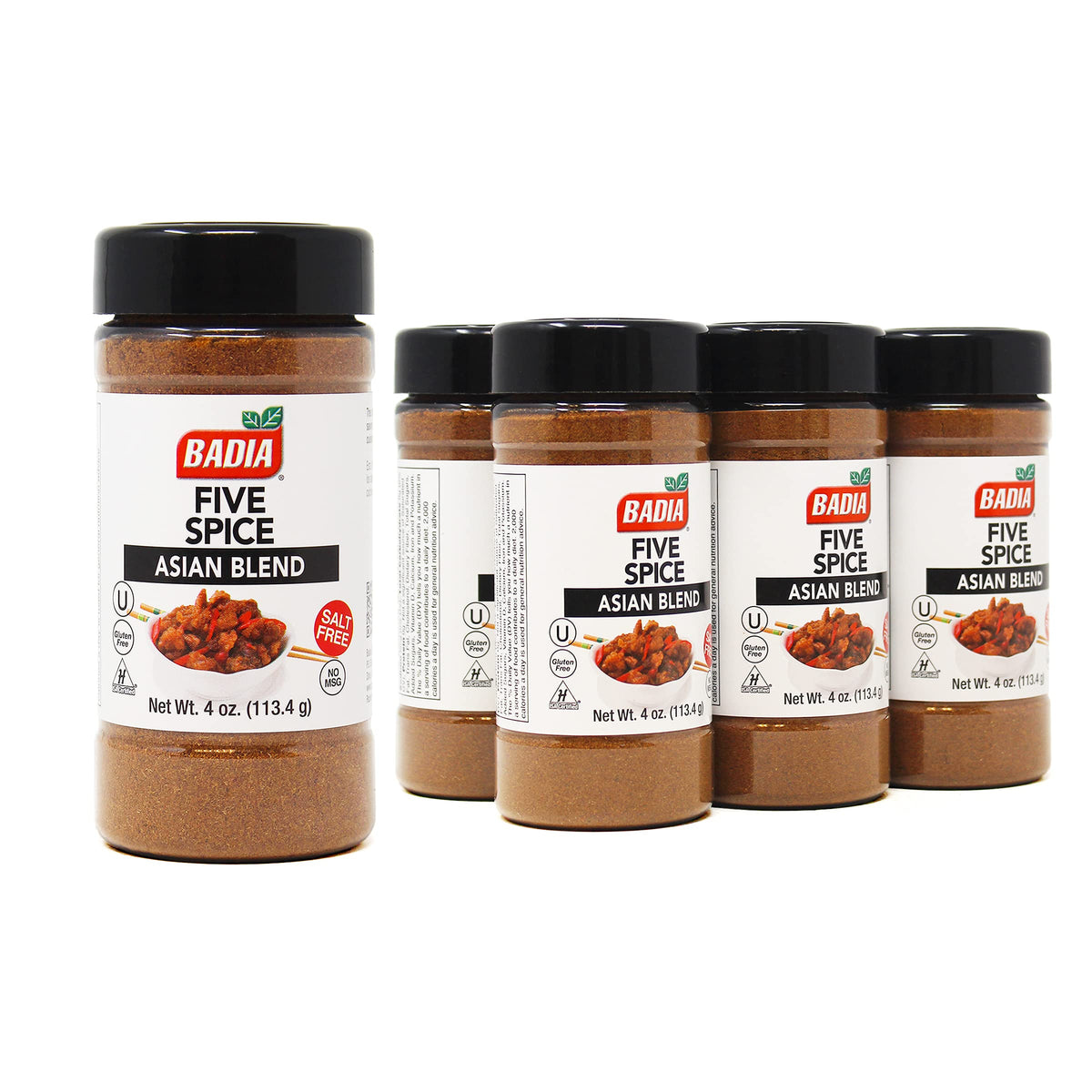 Badia Five Spice Asian Blend, 4 Ounce (Pack of 6)