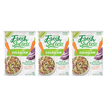 Concord Foods All-American Coleslaw Seasoning Mix, Tangy, Sweet-Tart Blend For Creamy Coleslaw - Just Add Cabbage And Mayonnaise! 1.87 Ounce Pack Of 3