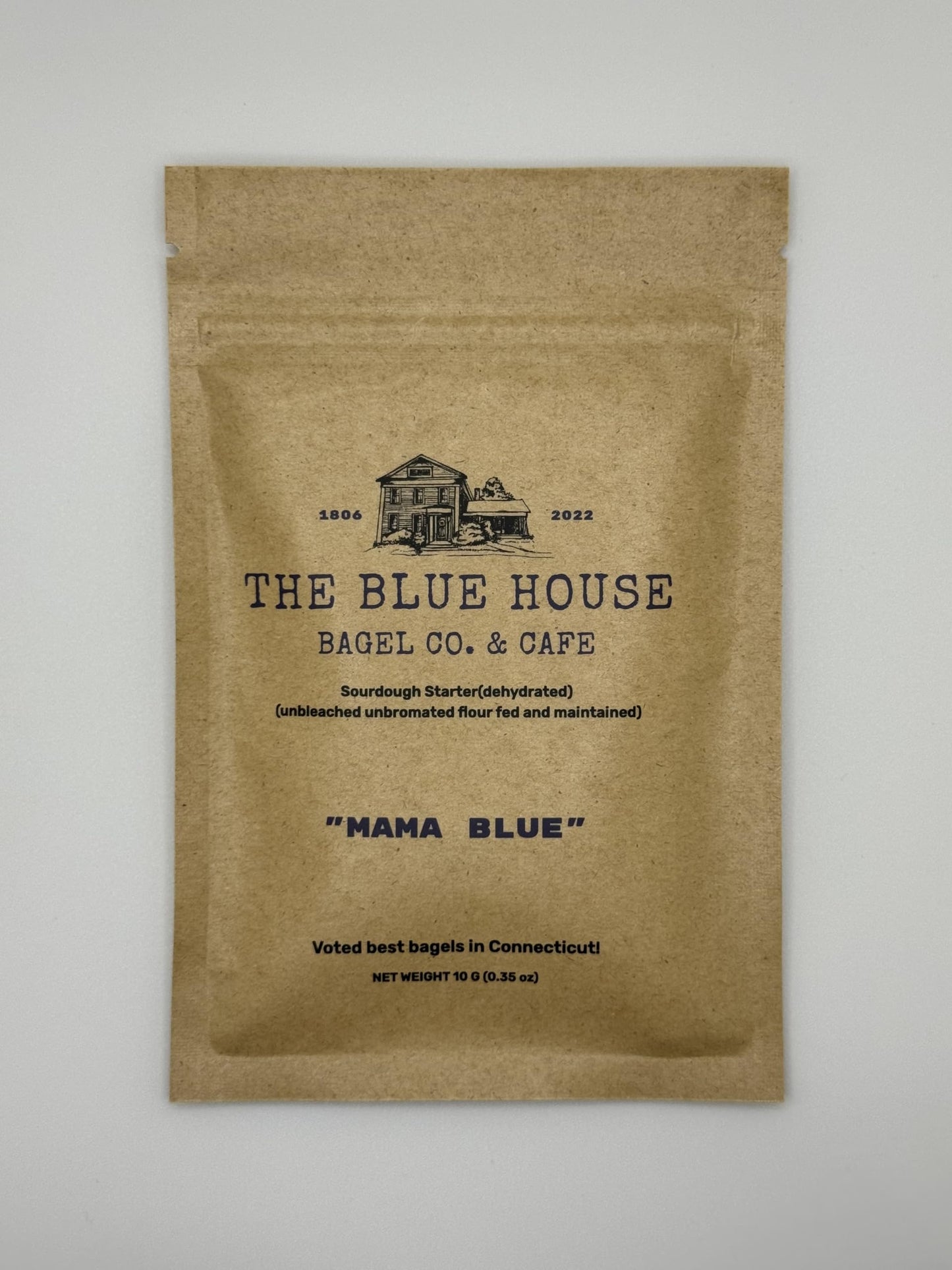 Dehydrated Sourdough Starter - Mama Blue Artisan Sourdough Bread with 137+ Years Italian Heritage | Non-GMO Sourdough Starter Option | Live Culture | Beginner Friendly | Perfect for Bread  Bagels & Pizza Dough | 10g