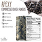 Apexy Enhanced Dried All Natural Compressed Black Fungus (Black Wood Ear Mushroom) - 8.8 Oz -- 10 Times Volume Yield After Soaking (Pack Of 1)