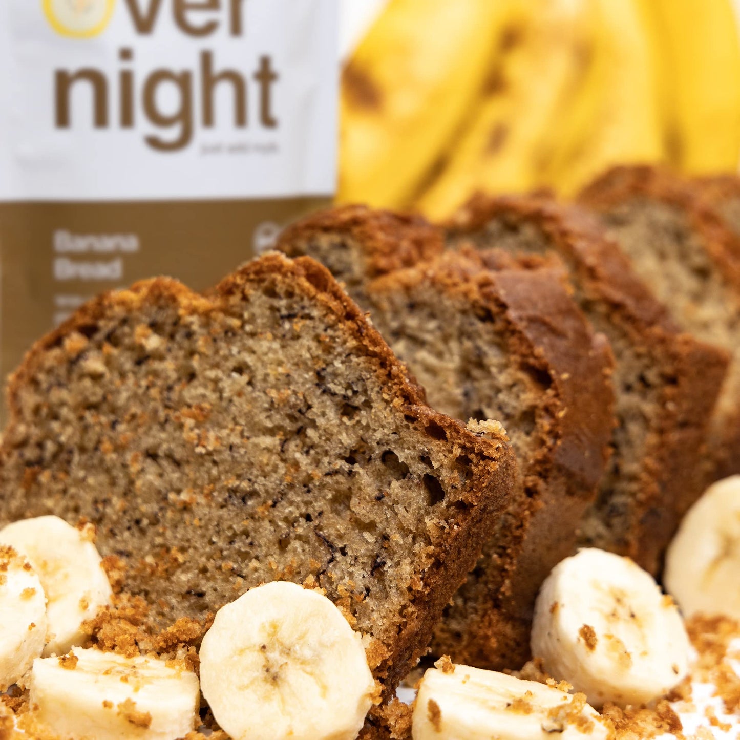 Oats Overnight Vegan Overnight Oats - Banana Bread Flavor, 20g Protein, Gluten Free, 2.6 oz (Pack of 8)