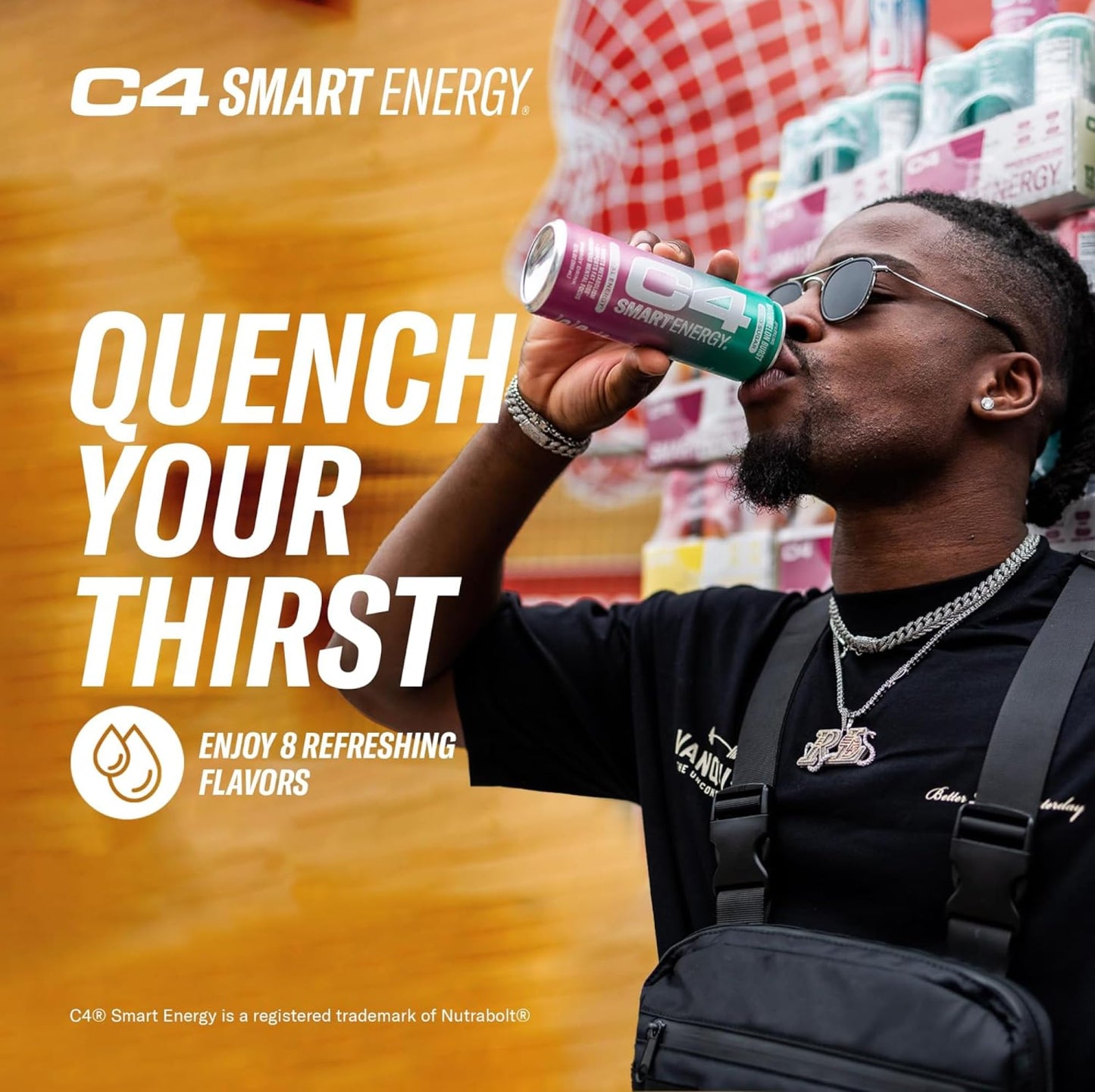 Cellucor C4 Smart Energy Drink - Sugar Free Performance Fuel & Nootropic - Black Cherry - 16 Fl Oz (Pack of 12)