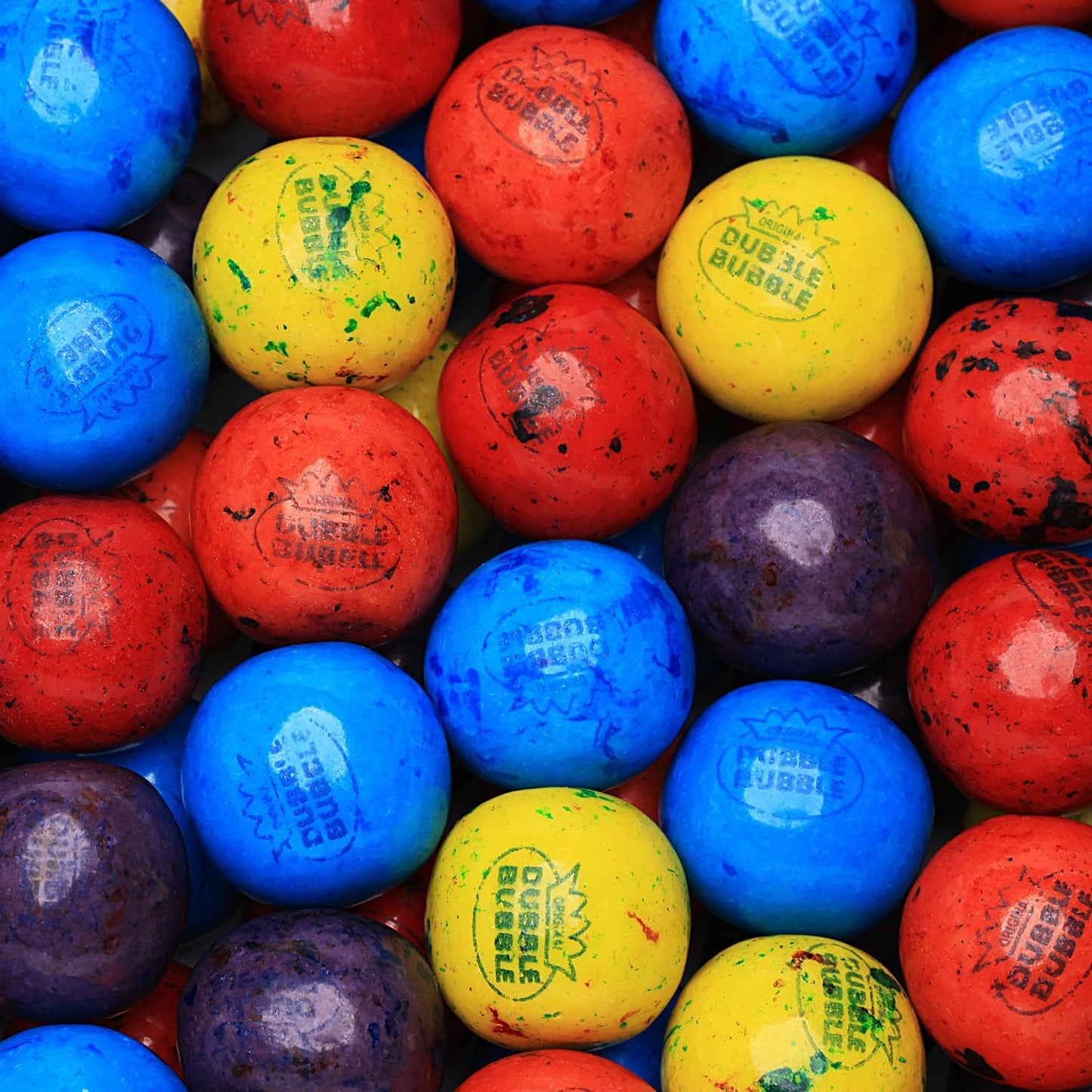 Gumballs for Kids - 1 Inch Double Bubble Gumballs - Berry Blots Big Gum Balls in Bag - 7 OZ Chewing Gum Giant Bubble Gums