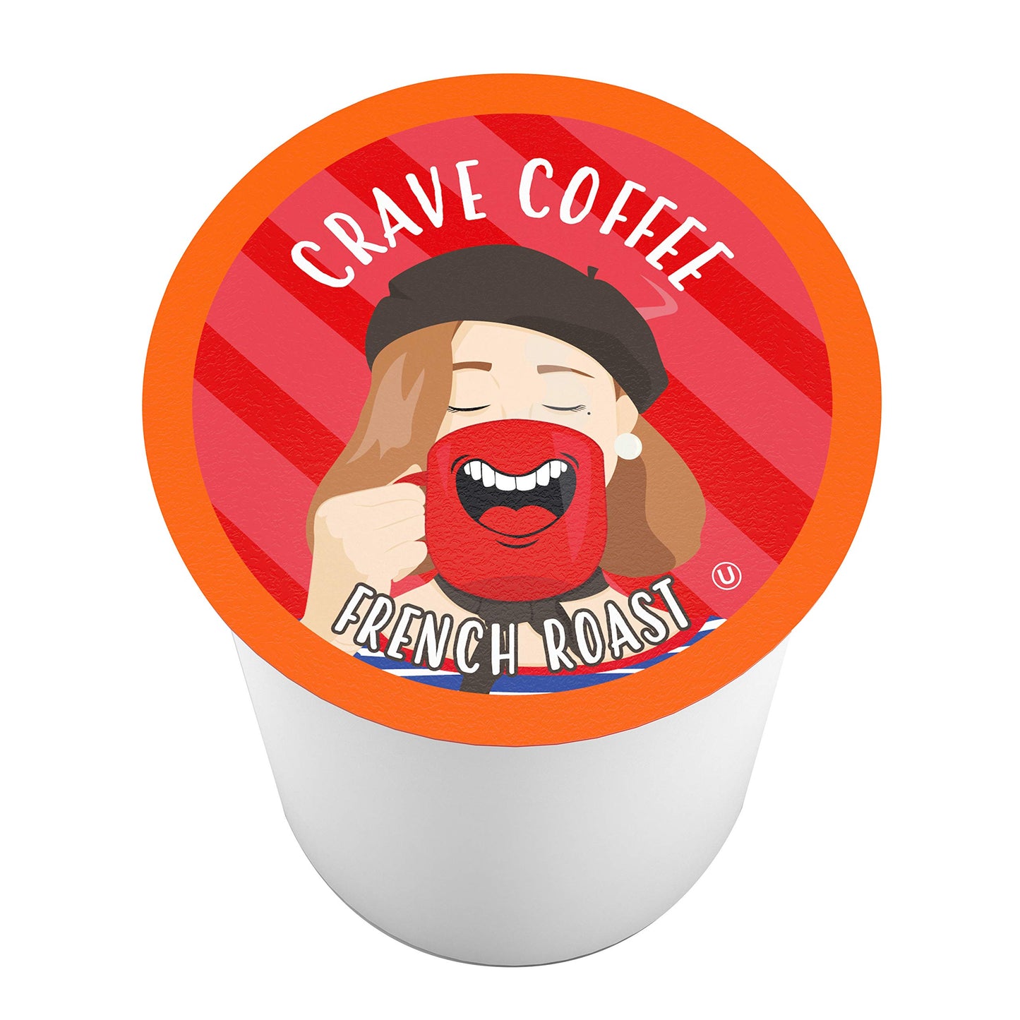 Crave Beverages French Dark Roast Coffee Pods, 100 Count for Keurig K Cup malt-inspired