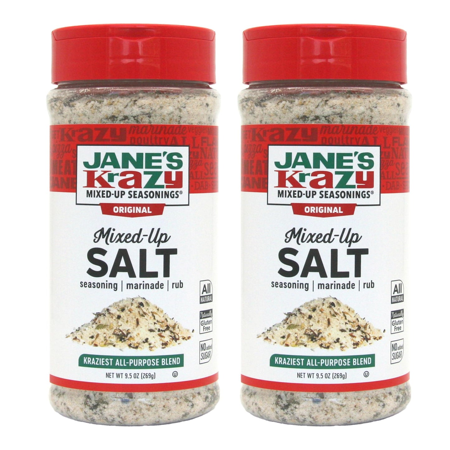 Jane s Krazy Mixed-Up Original Salt Blend, 9.5 Ounce (Pack of 2)