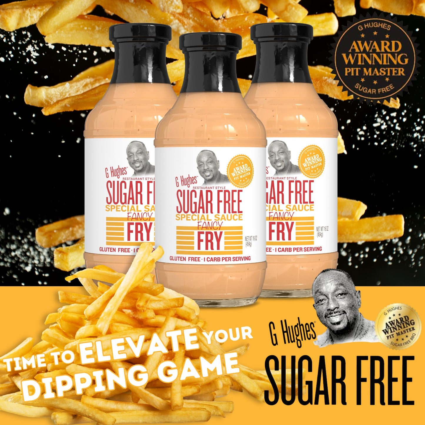 G Hughes Sugar Free, Fancy Fry Special Sauce - Sugar Free Burger Sauce, Fry Sauce For French Fries, Gluten Free Secret Sauce, Di