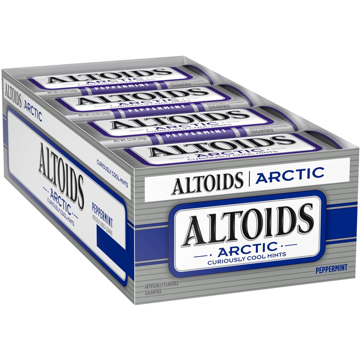 The Hampton Candy Company Altoids Peppermint Mints, 1.2 Ounce Each, 8 Pack, Total 9.6 Ounce