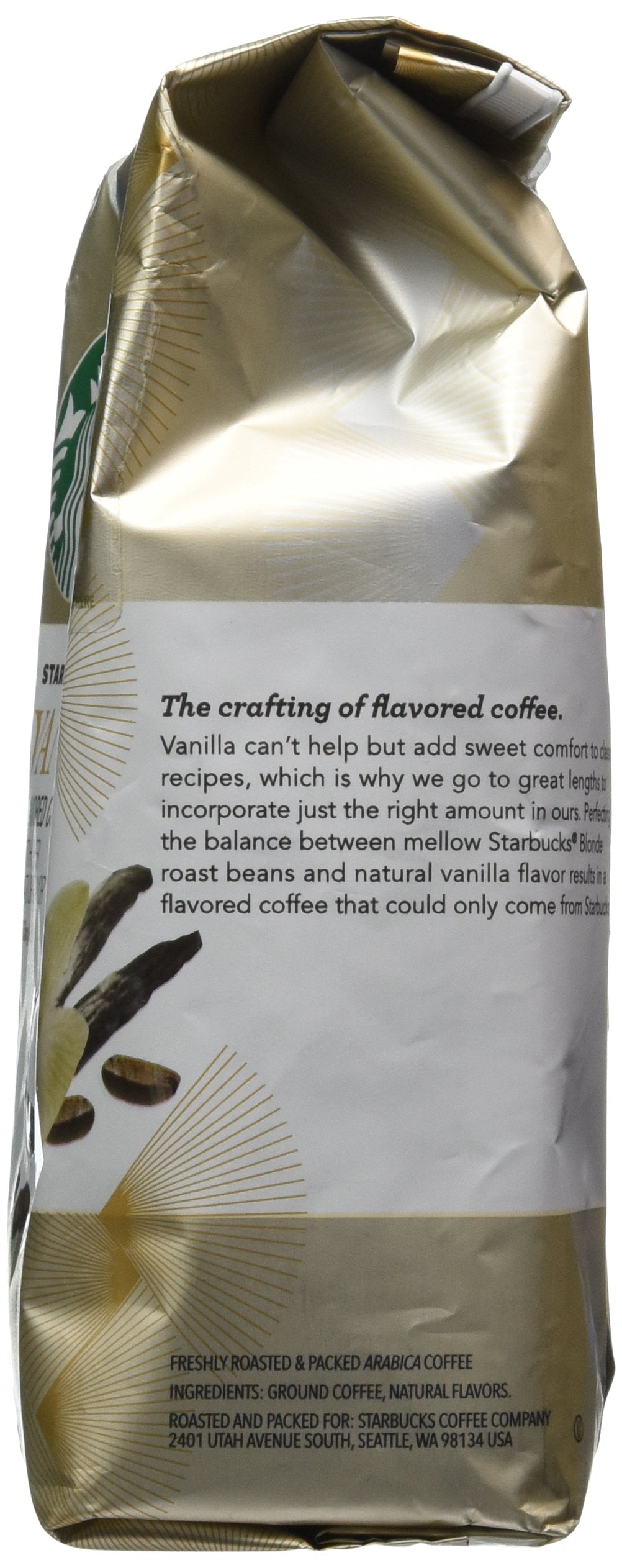 Starbucks Natural Fusions Vanilla Ground Coffee, 11 Ounce (Pack Of 2)