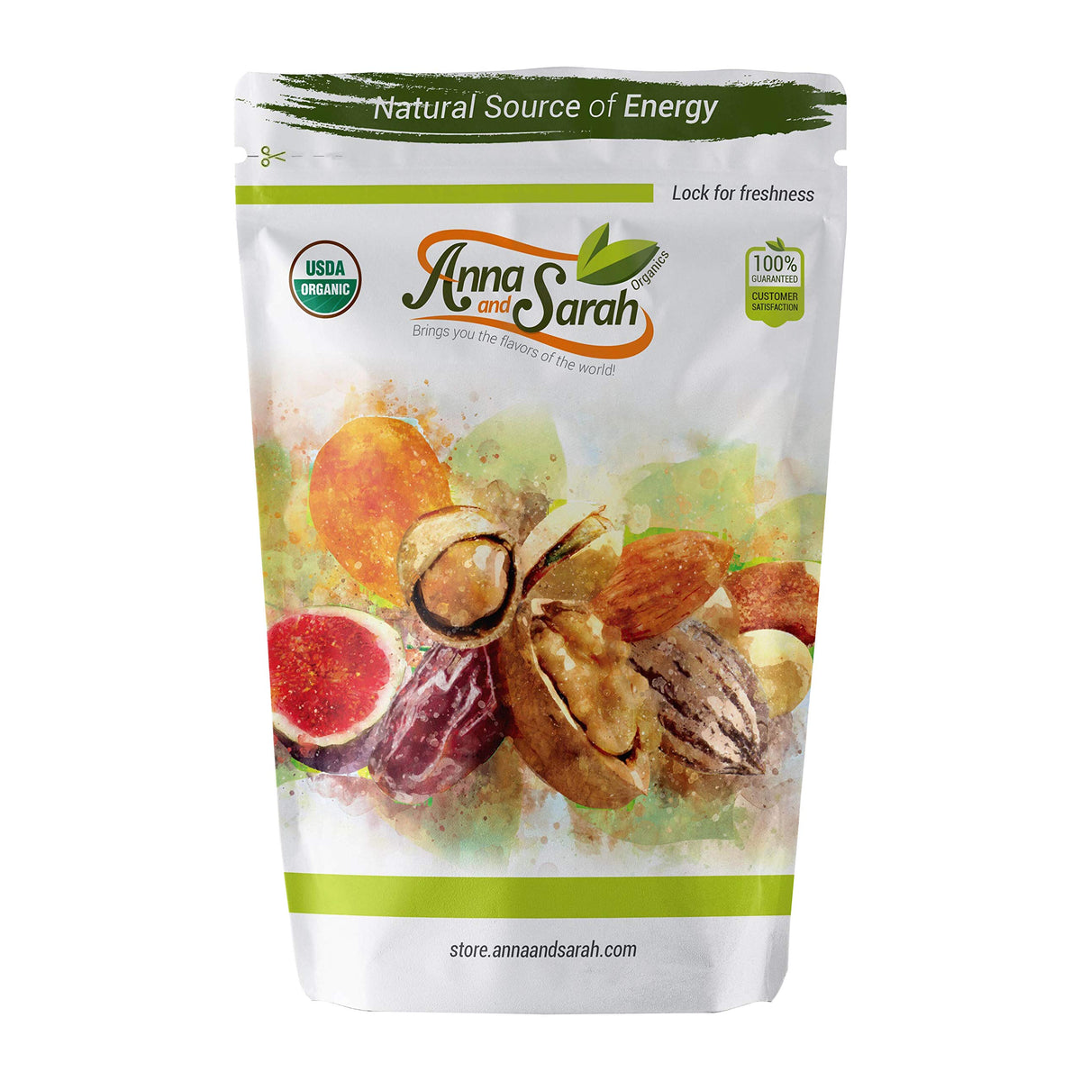 Anna and Sarah Organic Dried Mango Snacks, No Sugar Added, 1 Lb, 1 Pound (Pack of 1)