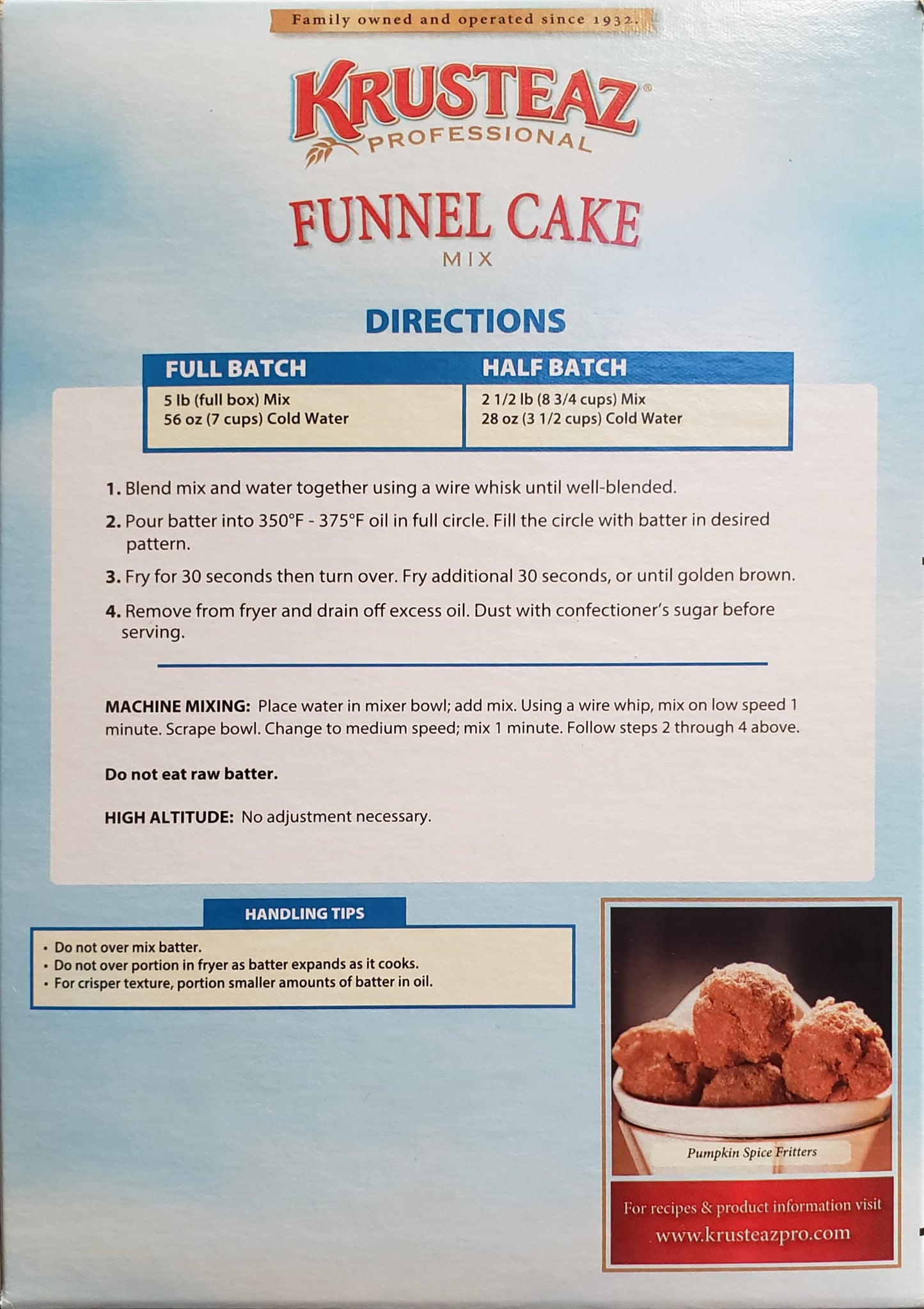 5 Pounds Krusteaz Funnel Cake Mix (Pack of 1)