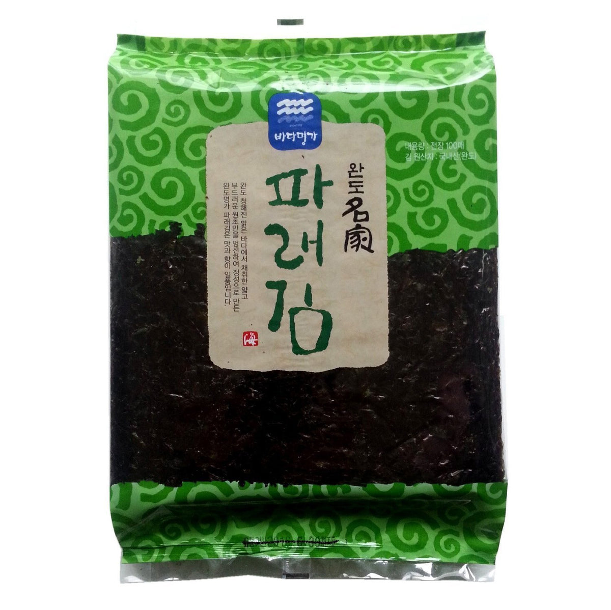 Wando Myungga Dried Kelp Seaweed Nori Snack - 100 Sheets (6.7oz) Unseasoned Sushi Wraps