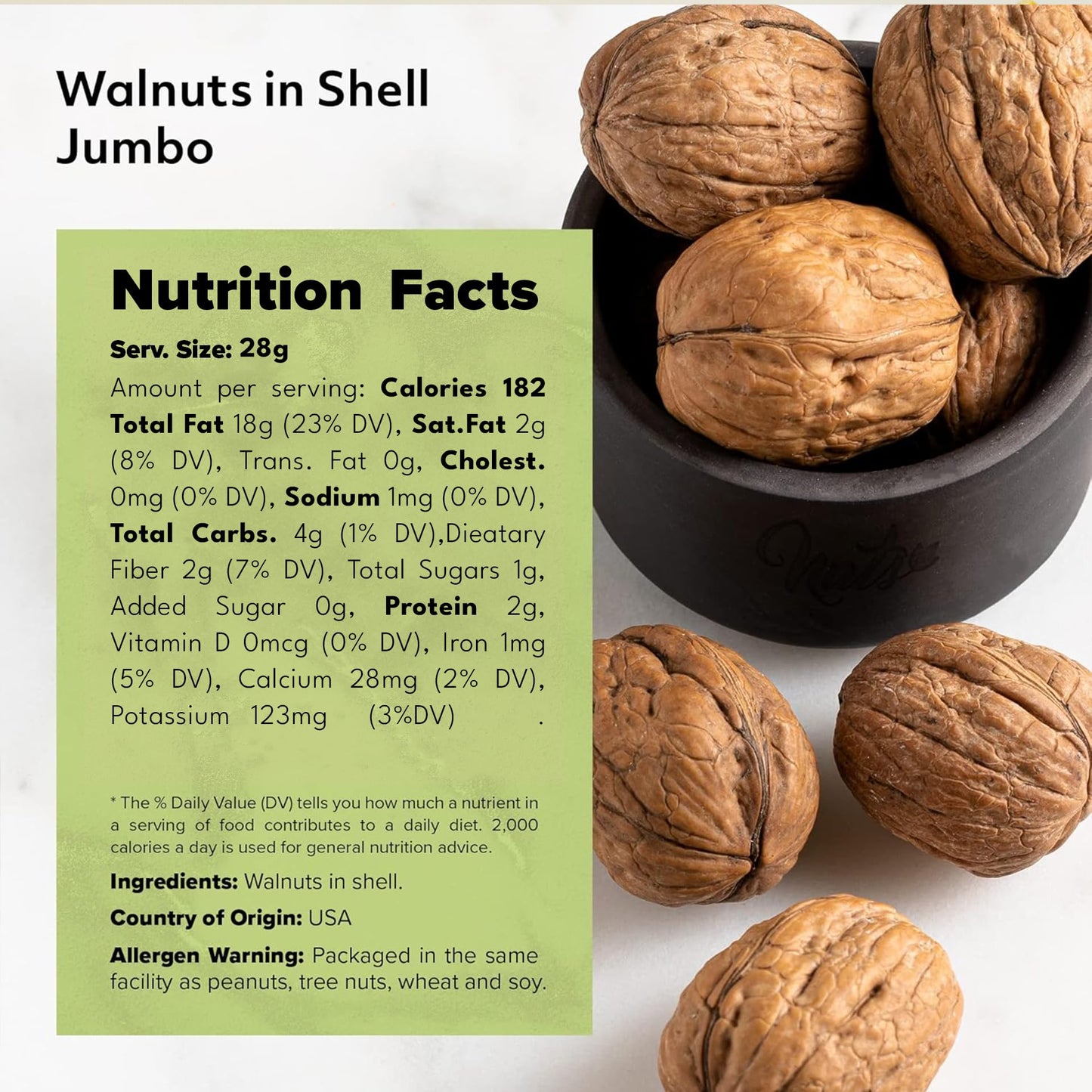 NUTS - U.S. Walnuts In Shell, Chandler Variety, Non-GMO, Raw, 12 LBS