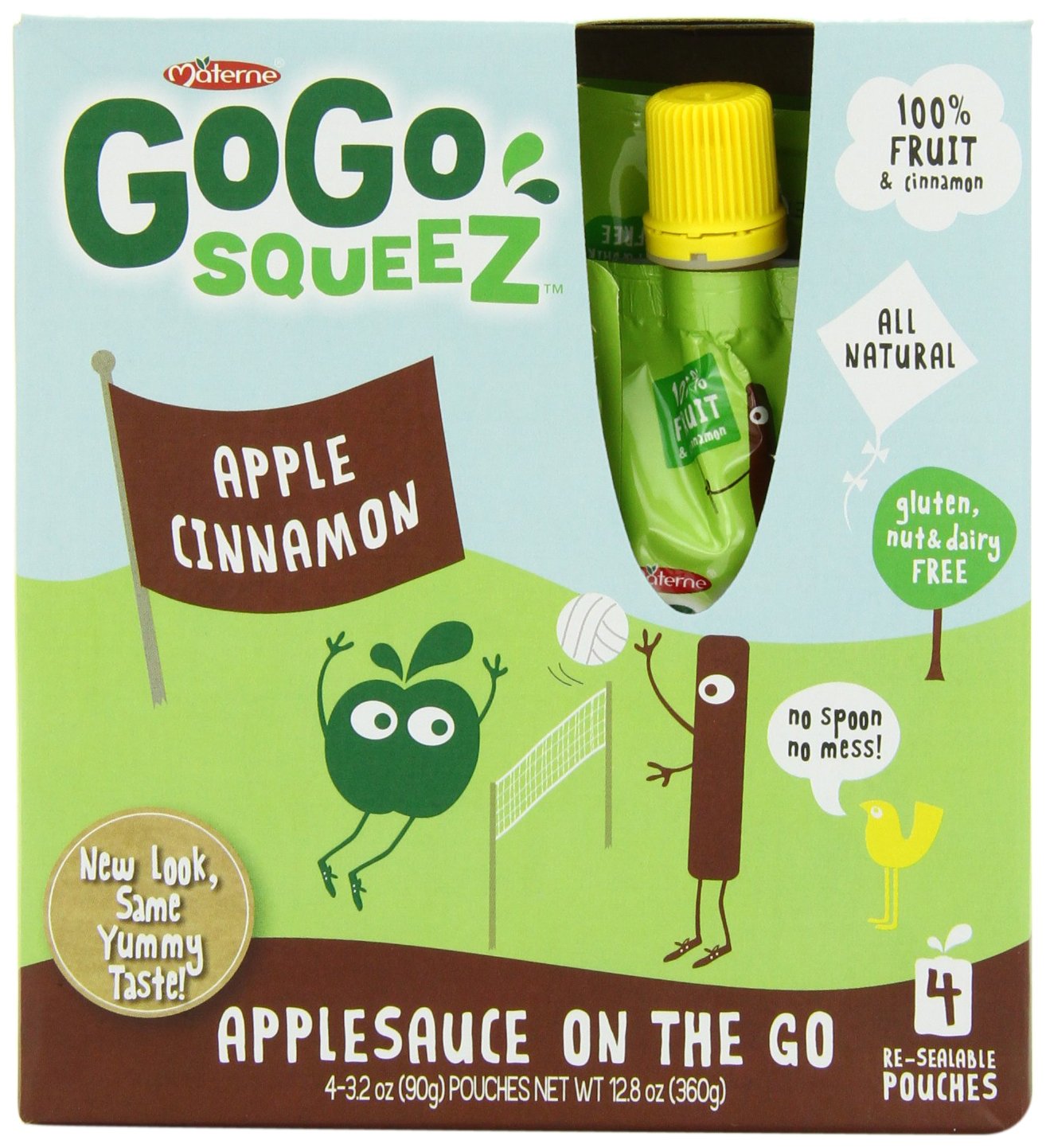 GoGo Squeeze Apple Cinnamon, 12.7-ounces (Pack of 6)