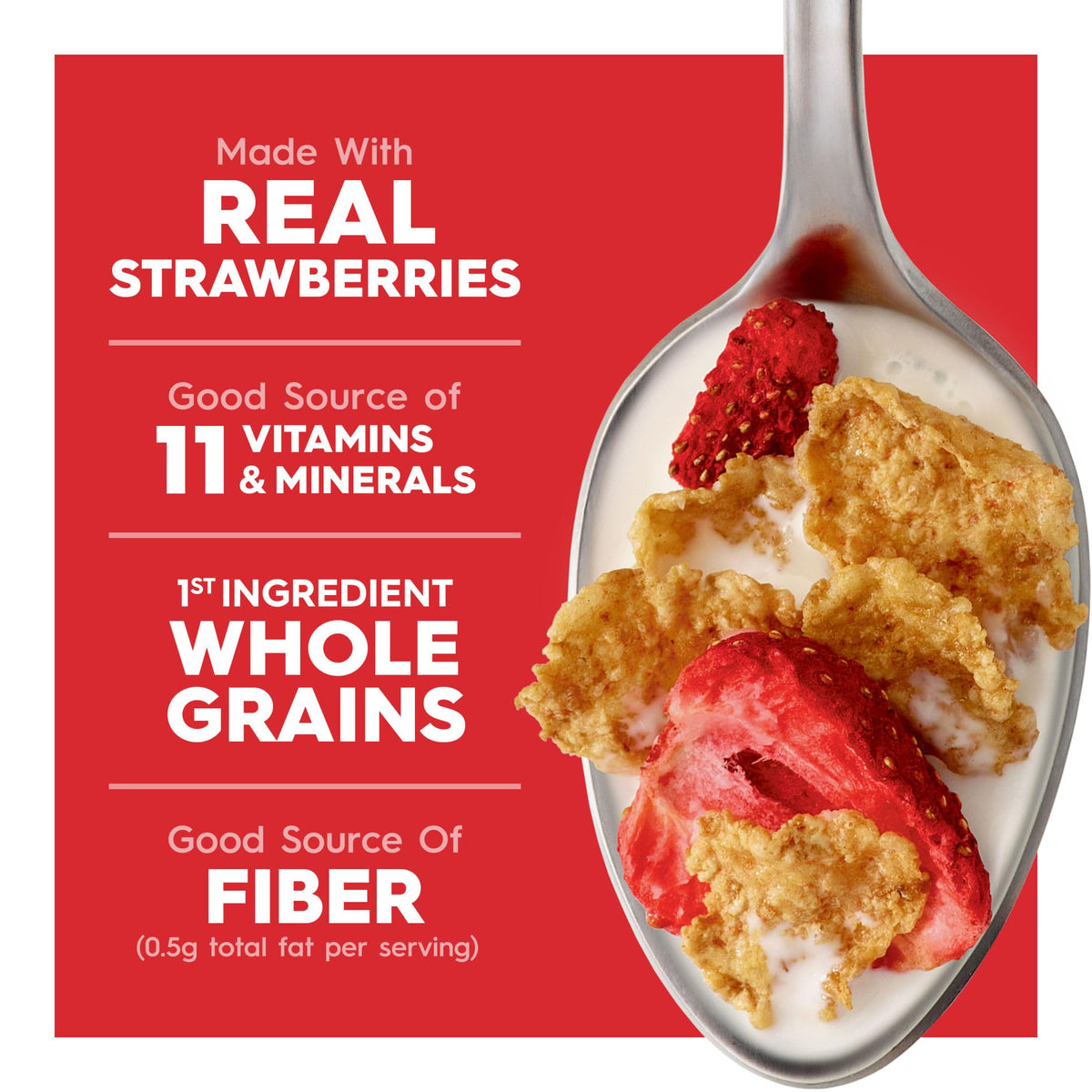 Kelloggs Special K Breakfast Cereal, Fiber Cereal, Family Breakfast, Red Berries, 11.4oz Box (1 Box)