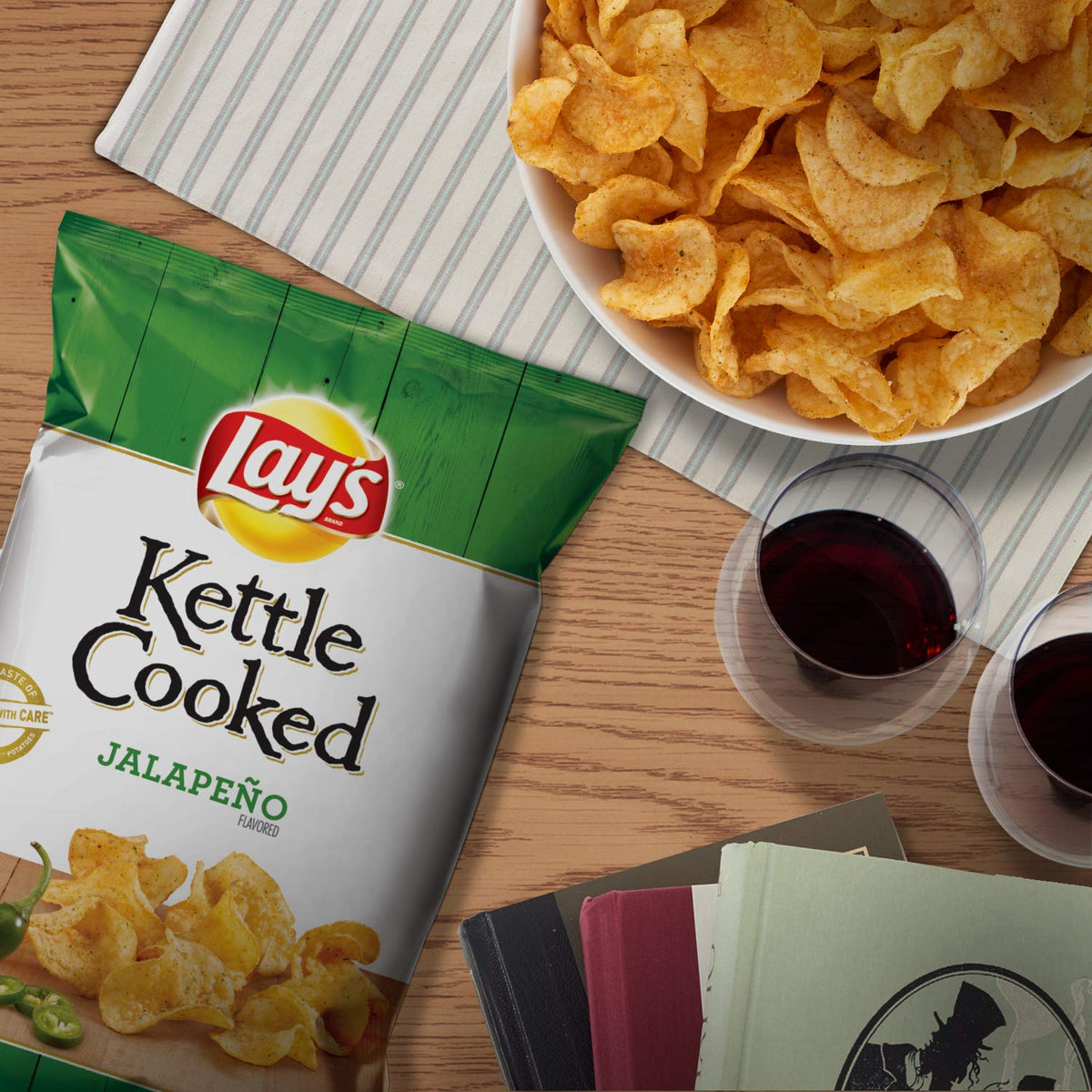 Lays Kettle Cooked Potato Chips, Variety Pack, 0.85 Ounce (Pack of 40)
