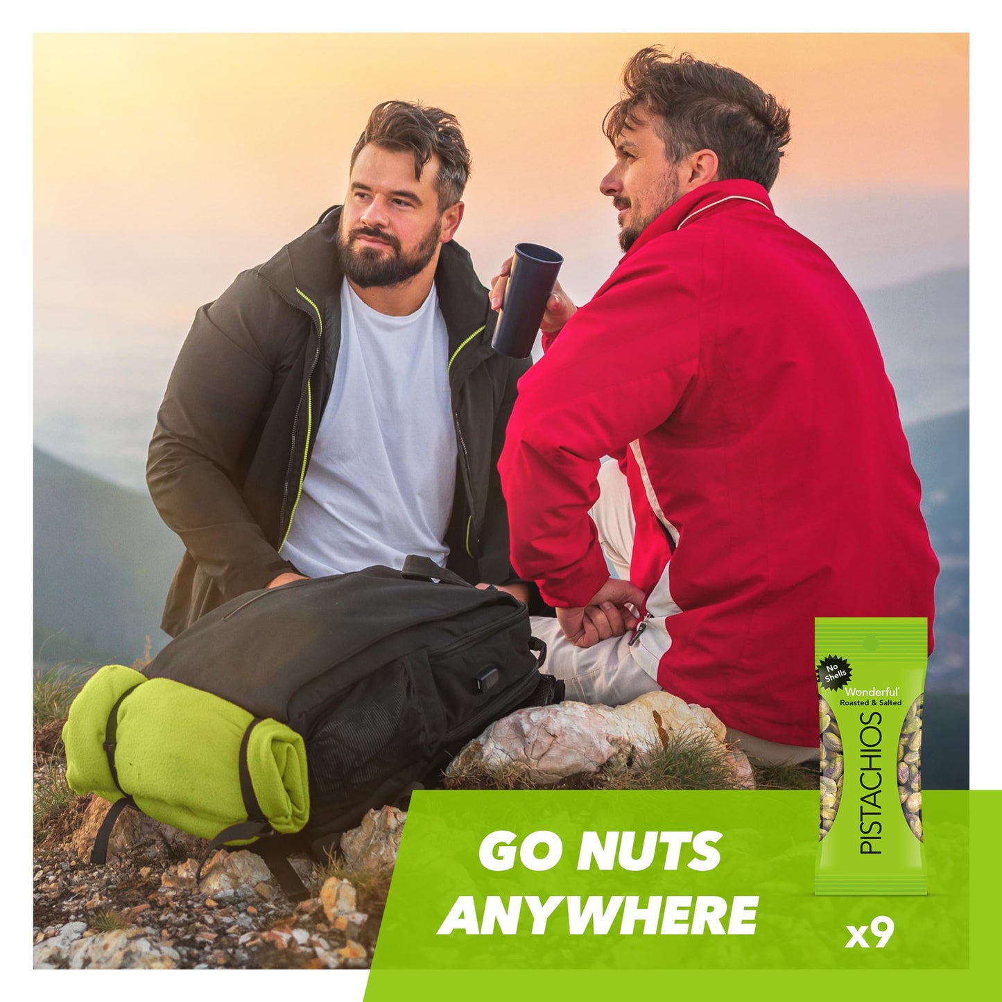 Wonderful Pistachios No Shells, Roasted & Salted Nuts, 0.75 Ounce Bag (Pack of 9), Protein Snacks, Gluten Free, On-the-Go, Indiv