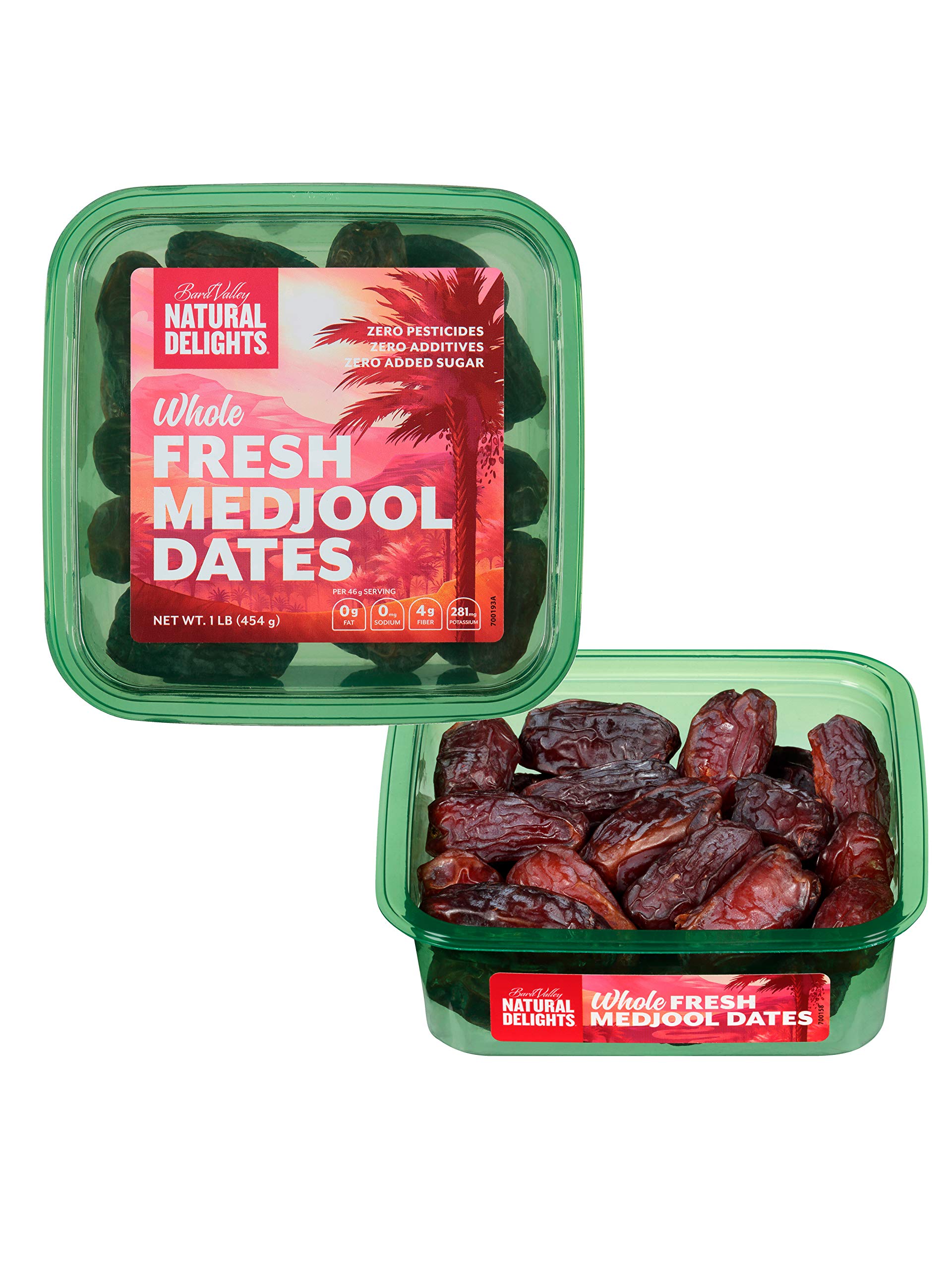 Natural Delights Fresh Medjool Dates (1 lb.) | Great Snacks for Adults and Kids | Non-GMO Verified | Superfood | No Sugar Added 