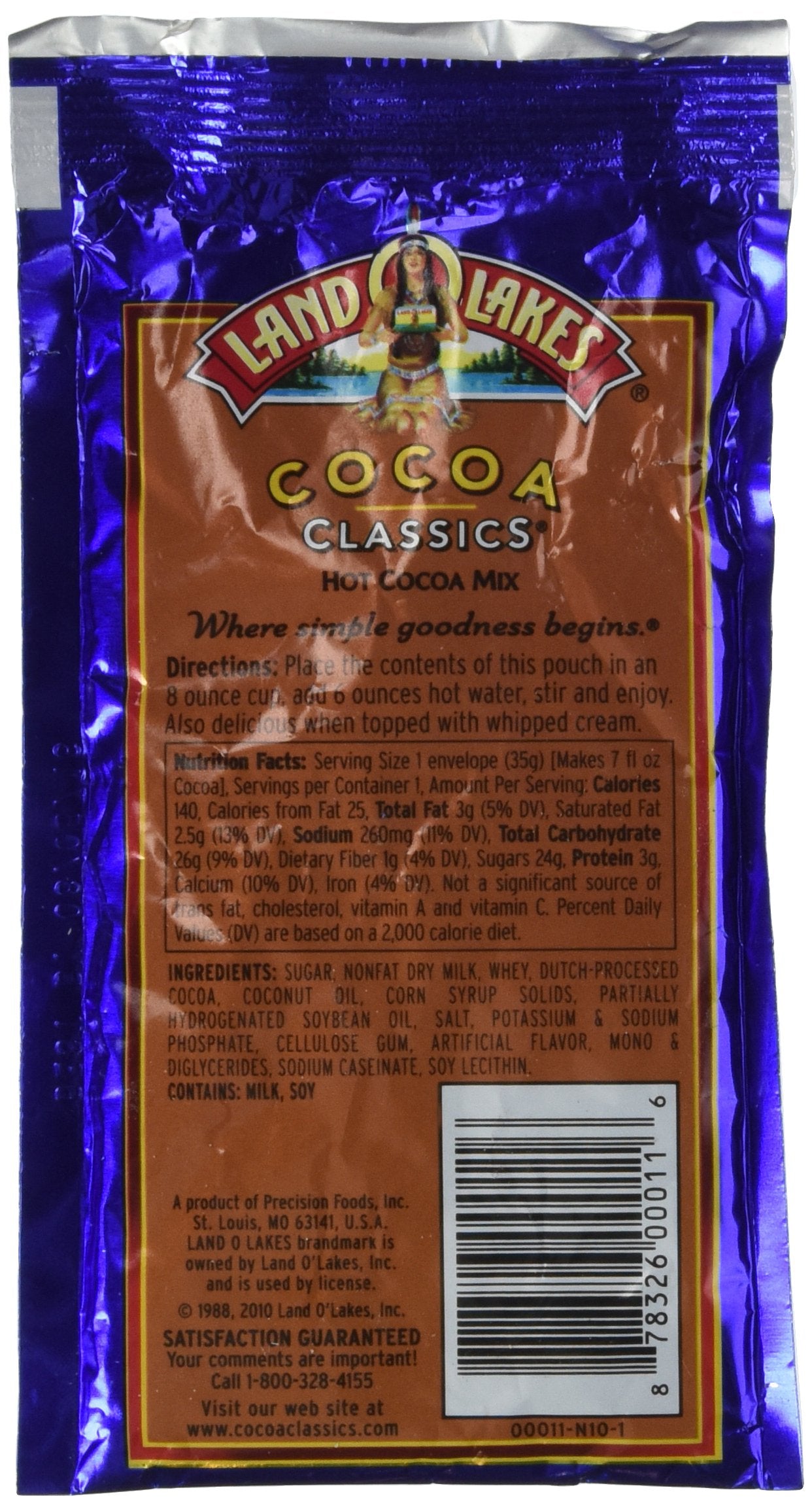 Land O Lakes, Cocoa Mix Classic Hazelnut, 1.25-Ounce (12 Pack)