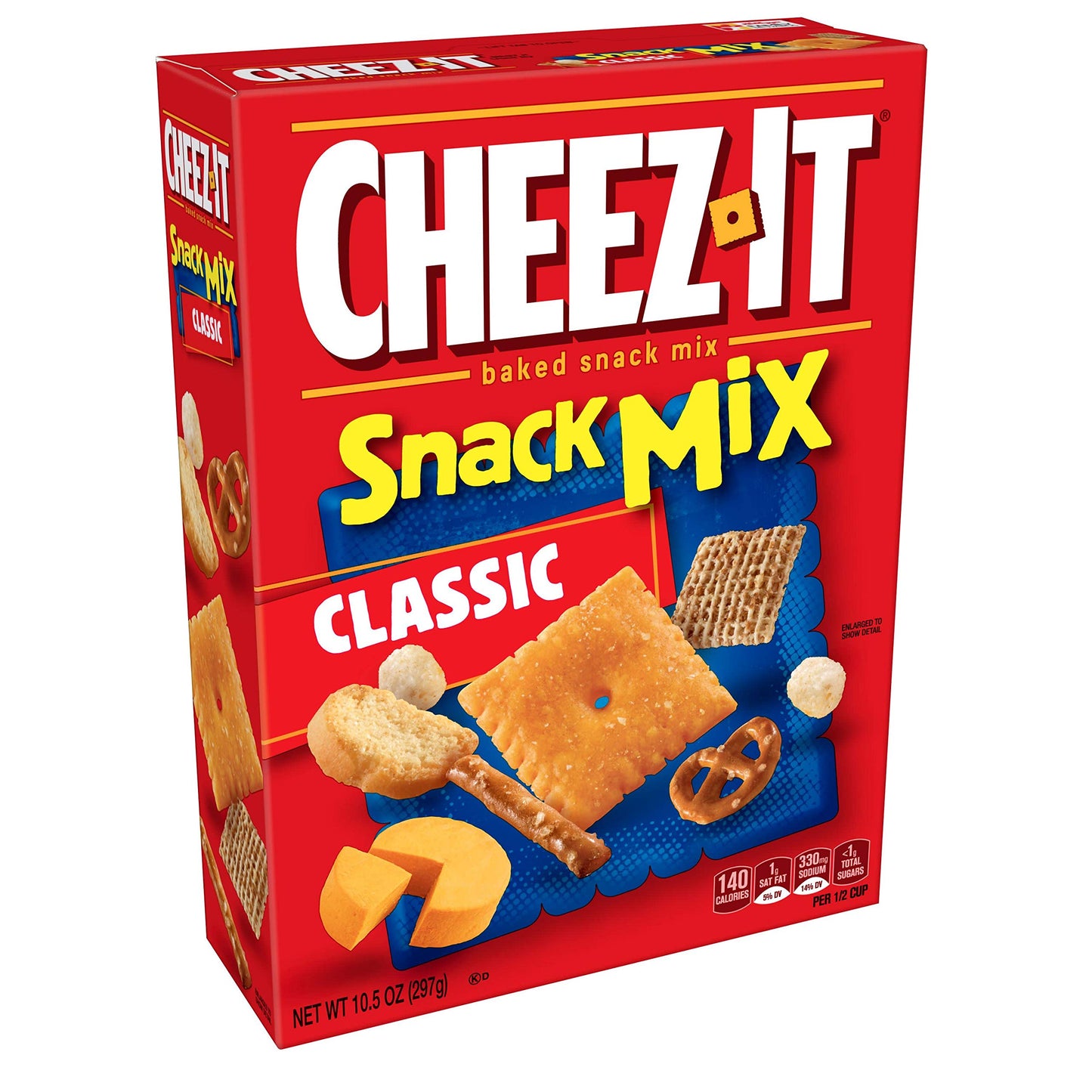 Cheez-It Baked Snack Mix, Classic, 10.5 Ounce (Pack of 3), Red, Model 2410051444