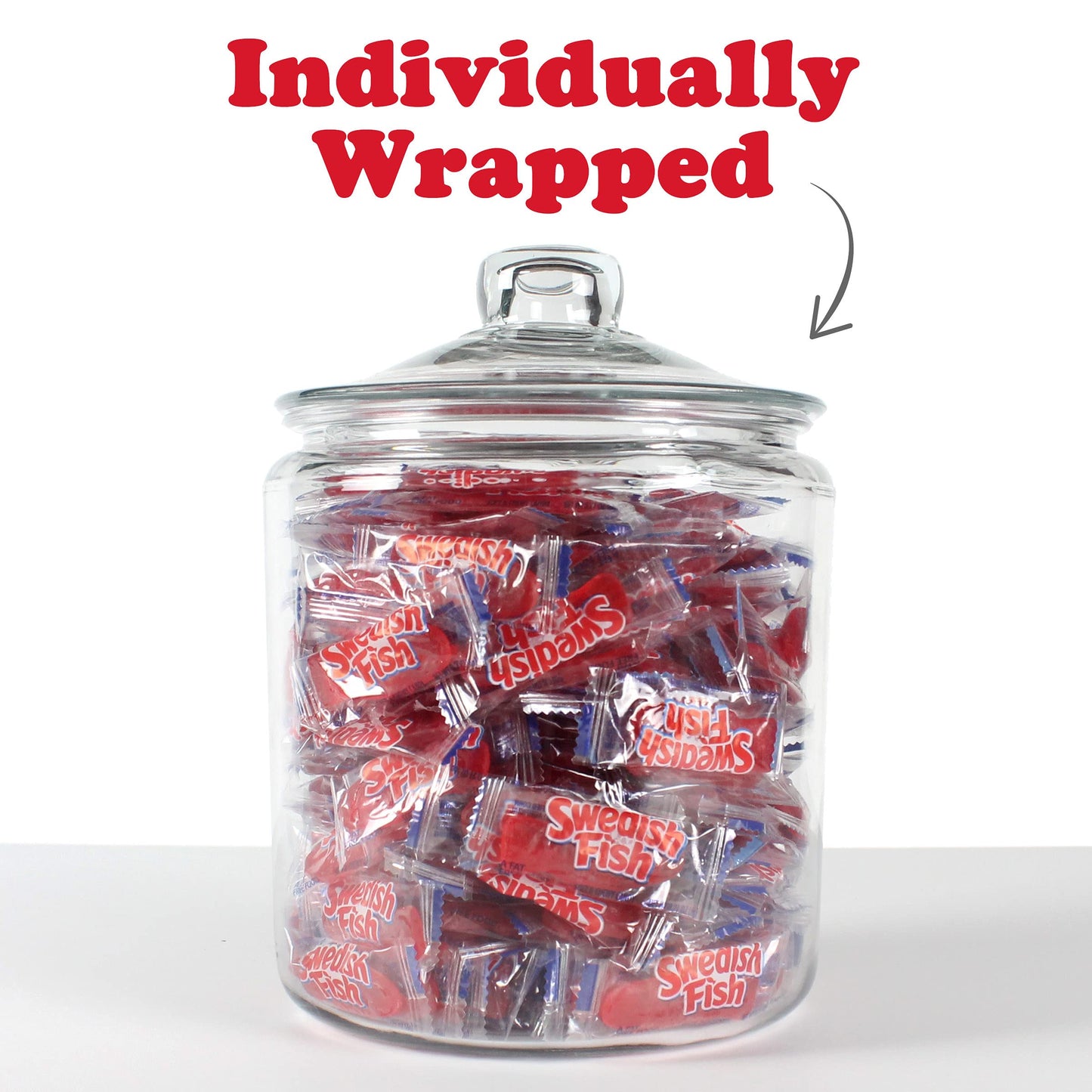 Swedish Fish Individually Wrapped Soft & Chewy Candy, Bulk Candy, 240 Count Box