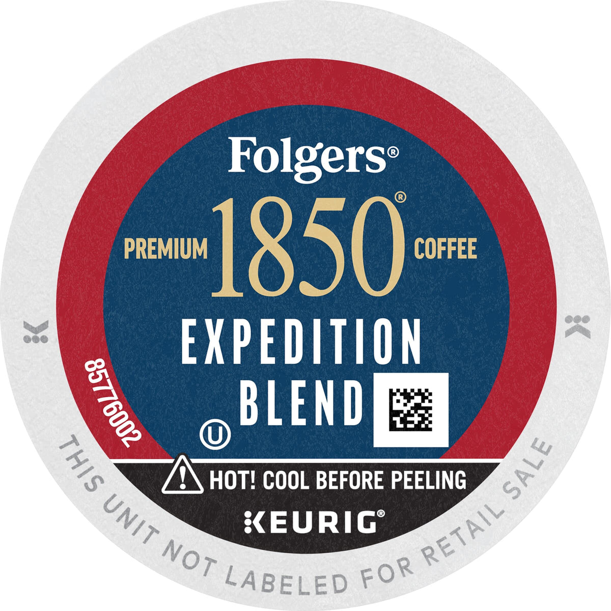 Folgers 1850 Expedition Blend Medium Roast Coffee, 60 Keurig K-Cup Pods