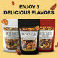 Wicked Mix Snack Mix With Mixed Nuts - Sweet And Salty Snacks Trail Mix Snack Packs With Almonds, Cashews, Pretzels, Pecans - Healthy Snacks Zero Trans Fat In Resealable Bag (Original Mix, Pack Of 3)